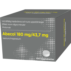 Abecol 180/43,7 mg 100 tuggtabletter