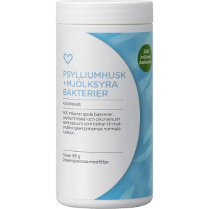 Hjärtats Psylliumhusk med mjölksyrabakterier pulver 165 g