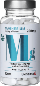 BioSalma Magnesium 200 mg + Zink Koppar B6 120 st tabletter