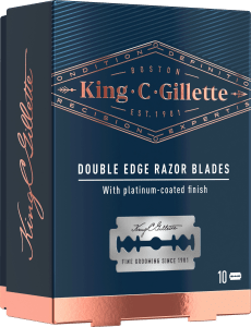 King C Gillette Double Edge Blades 10-pack