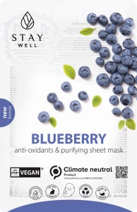 Stay Well Vegan Sheet Mask Blueberry 1 st