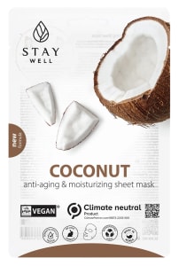 Stay Well Vegan Sheet Mask Coconut 1 st