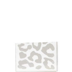 Bookman Reflective Stickers Leopard Print White