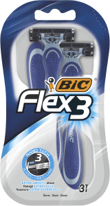 BIC Flex3 Rakhyvlar för Män 3-pack