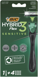 BIC Hybrid 3 Flex Sensitive Rakhyvel för Män 1+4