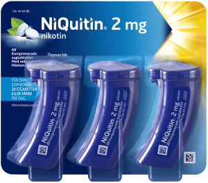 NiQuitin Komprimerad sugtablett 2mg Burk, 60(3x20) tabletter