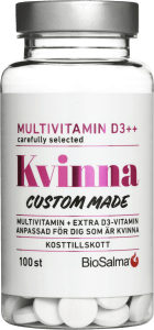 BioSalma Multivitamin Kvinna D-vitamin++ 100 tabletter