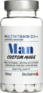 BioSalma Multivitamin Man D-vitamin++ 100 tabletter