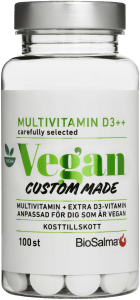 BioSalma Multivitamin Vegan D-vitamin++ 100 tabletter
