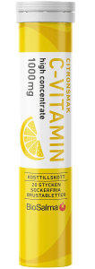BioSalma C-vitamin 1000 mg Citron 20 brustabletter