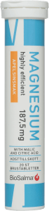 BioSalma Magnesium 187,5 mg Apelsin 20 brustabletter