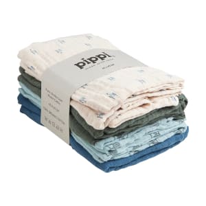 Pippi Organic Cloth Muslin Grey Mist 8-pack