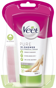 Veet In Shower Hårborttagningskräm för Torr Hud 150 ml