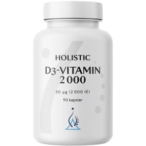 Holistic D3-vitamin 2000IE 50 µg 90 vegetabiliska kapslar