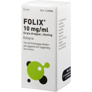 Folix Orala droppar, lösning 10mg/ml Flaska, 15ml