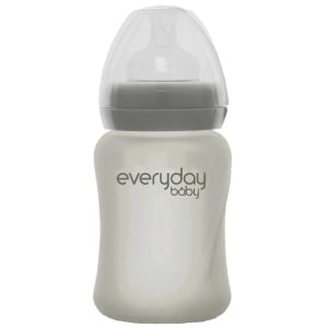 Everyday Baby Nappflaska Glas Healthy + Quiet Grey 150 ml