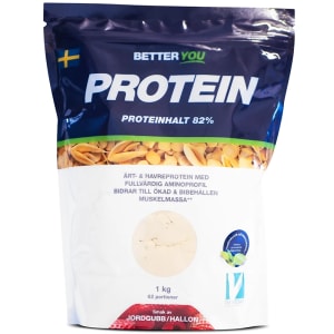 Better You Ärt- och Havreprotein Jordgubb/Hallon 1 kg