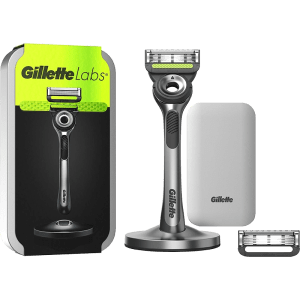 Gillette Labs Rakhyvel Exfoliating Bar&Ställ&Resefodral&2st Rakblad