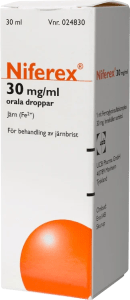 Niferex orala droppar 30 mg/ml 30 ml