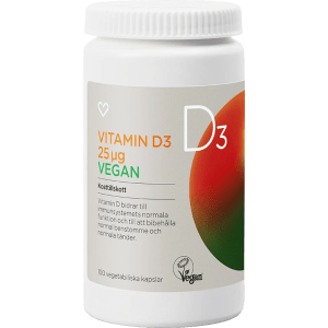 Hjärtats Vitamin D3 25µg Vegan Kapsel 100 st