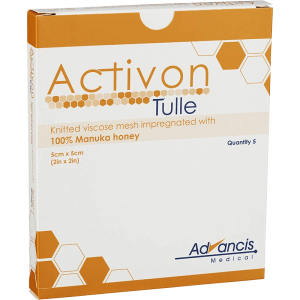 Activon Tulle Viskoskompress med Manukahonung 5x5cm 5 st