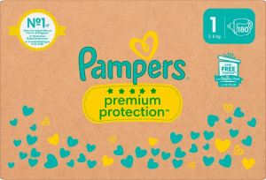 Pampers Premium Protection S1 2-5kg 180st