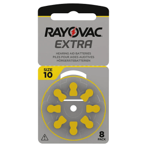 Rayovac Extra Hörapparatsbatterier 10 Gul 8st