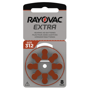 Rayovac Extra Hörapparatsbatterier 312 Brun 8st