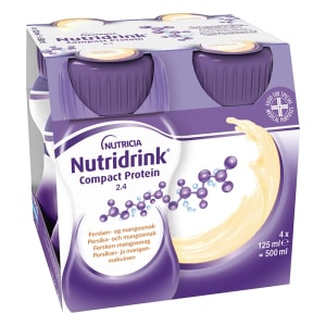 Nutridrink Compact Protein drickfärdigt Persika & Mango 4x125ml