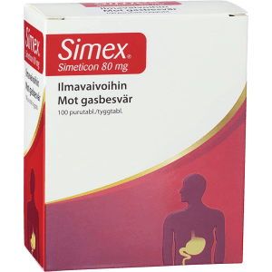 Simex Tuggtablett Simetikon 80 mg 100 st