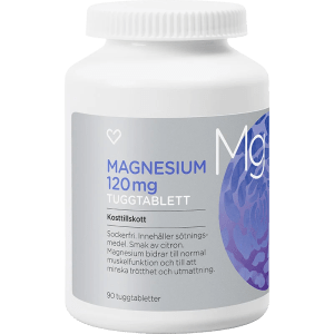 Hjärtats Magnesium 120mg Tuggtablett 90 st