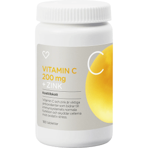 Hjärtats Vitamin C + Zink Tablett 180 st