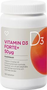 Hjärtats Vitamin D Forte+ 50 µg Tablett 100 st