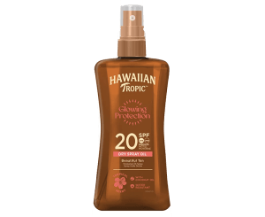 Hawaiian Tropic Glowing Protection Dry Oil Spray  SPF20 200 ml