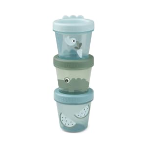 Done by Deer Baby Food Container Croco Green 3-pack 
