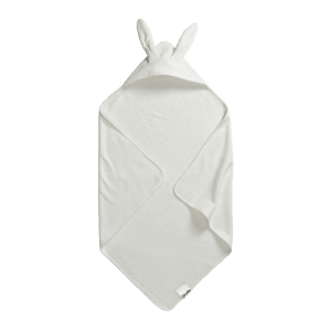 Elodie Hooded Towel Vanilla White Bunny 0-3 år