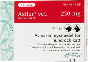 Axilur vet. tablett för hund och katt 250 mg 10 st