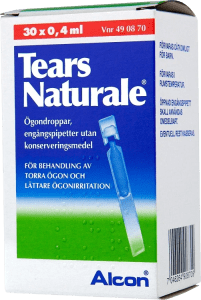 Tears Naturale ögondroppar endosbehållare 30 x 0,4 ml