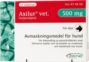 Axilur vet. tablett för hund 500 mg 10 st