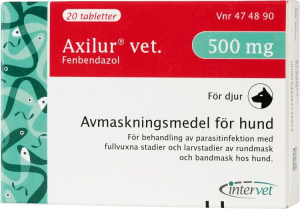 Axilur vet. tablett för hund 500 mg 20 st