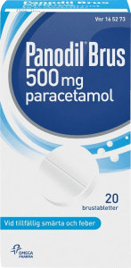 Panodil Brus brustablett 500 mg 20 st