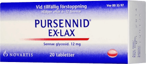 Pursennid Ex-Lax dragerad tablett 20 st