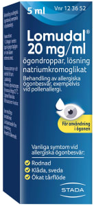 Lomudal ögondroppar 20 mg/ml 5 ml