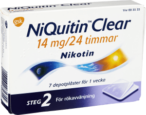 NiQuitin Clear depotplåster 14 mg/24 timmar 7 st