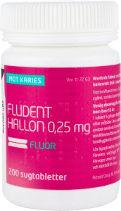 Fludent hallon sugtablett 0,25 mg 200 st