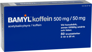 Bamyl koffein brustablett 500 mg/50 mg 2 x 25 st