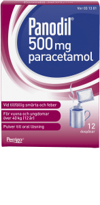 Panodil pulver till oral lösning i dospåse 500 mg 12 st
