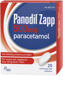 Panodil Zapp filmdragerad tablett 500 mg 20 st