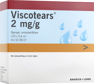 Viscotears ögongel i endosbehållare 2 mg/g 120x0,6 ml