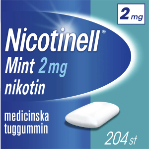 Nicotinell Mint medicinskt tuggummi 2 mg 204 st